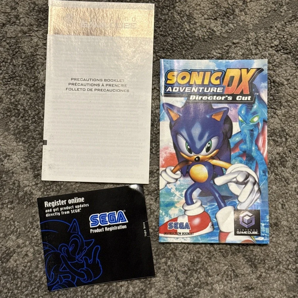 Sonic Adventure DX Director's Cut (Nintendo GameCube, 2003) CIB, Tested & Works